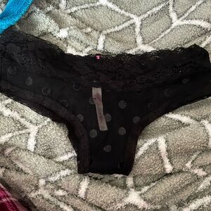 Black lace panties